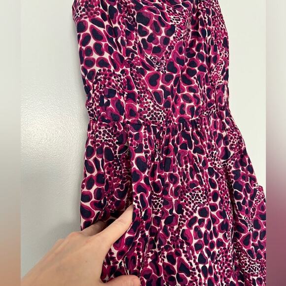 Lilly Pulitzer Gigi Giraffe Print Anna Lynne Dress Smocked Back - Picture 3 of 7